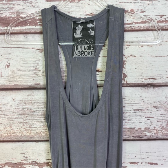 Young Fabulous & Broke maelle pink gray maxi dress - Picture 7 of 16